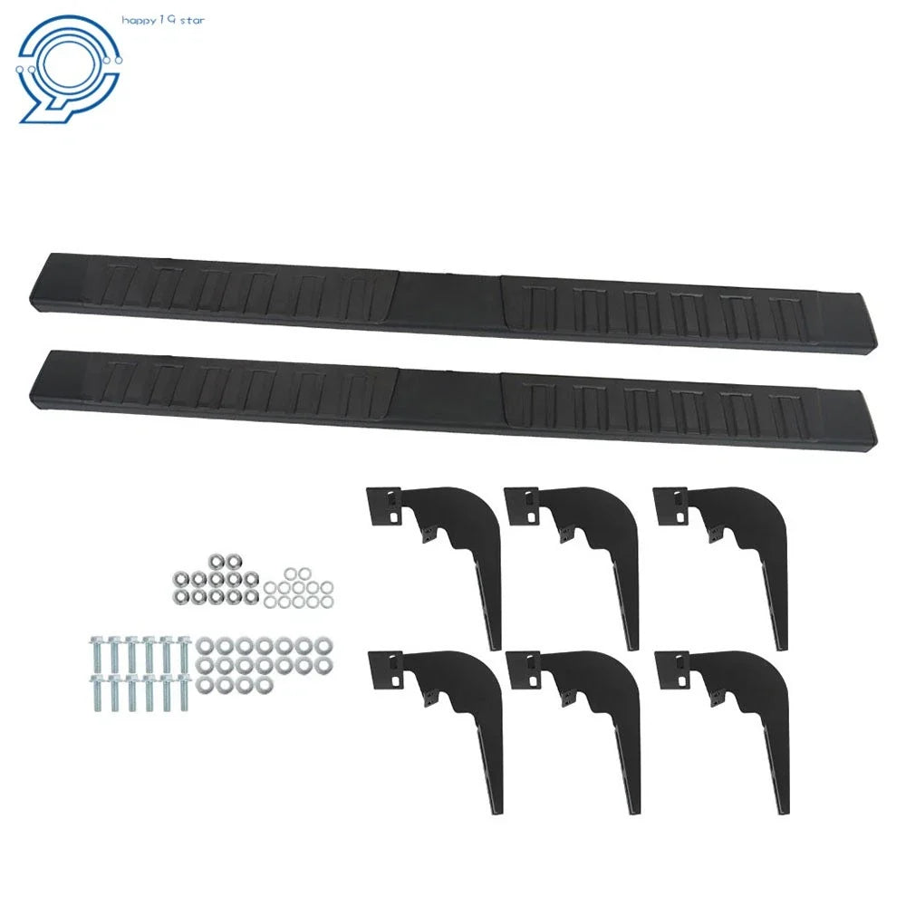 6" Black Running Boards for Dodge Ram 1500 Quad Cab (2009–2018)