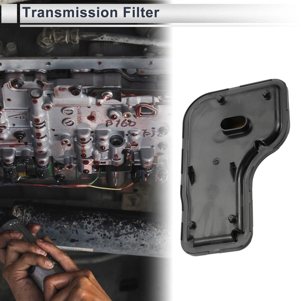 6T31 Engine Transmission Filter No. 24268086/24263302 for Buick LaCrosse 