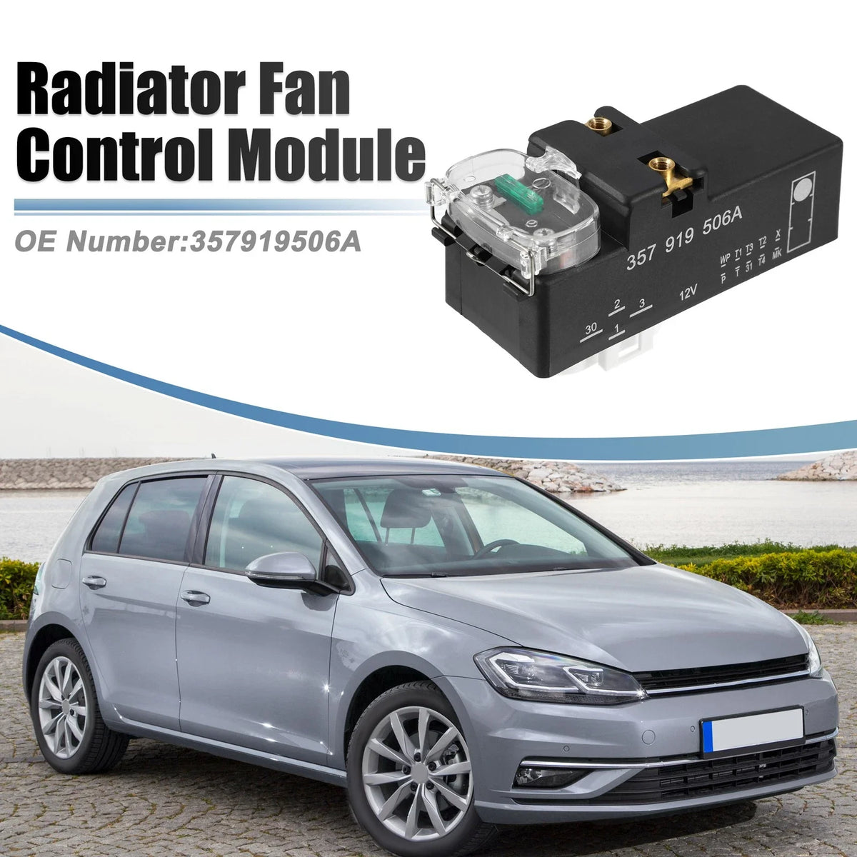 Radiator Fan Control Module for Volkswagen Jetta Golf (1994–1999) No. 357919506A