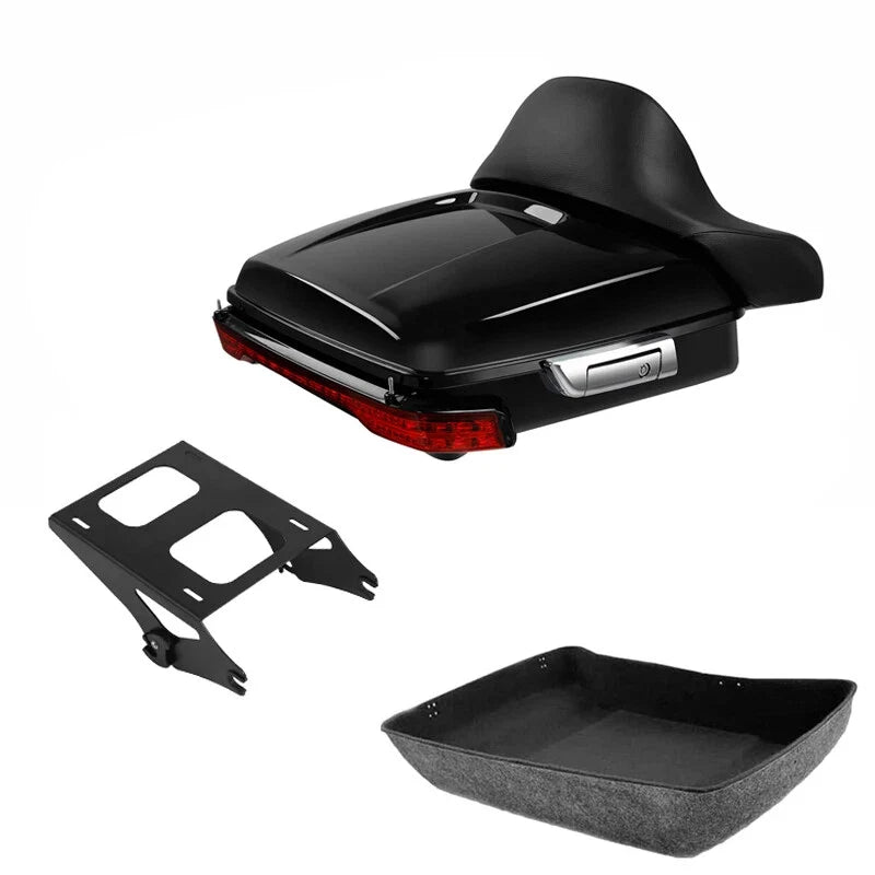 Trunk Backrest Light Mount Rack for Harley Electra 2014–2026
