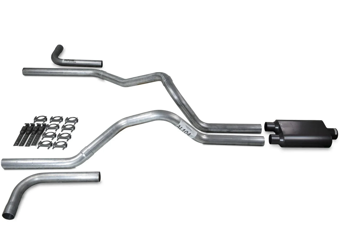 2.5" Side Exit Dual Exhaust Kit for 2004-2008 Dodge Ram 1500 with Muffler