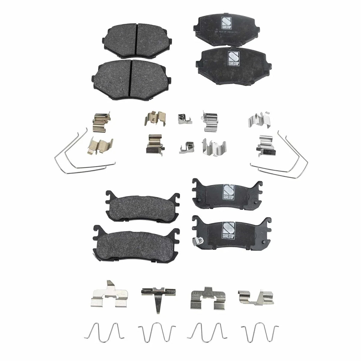 NAO Brake Pads Set of 4 for Mazda Miata (1994-2002)