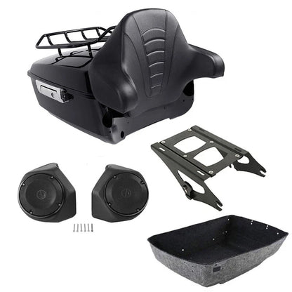 Trunk Rack Pad Speaker Mount for Harley Touring 2014-2026 Street Glide