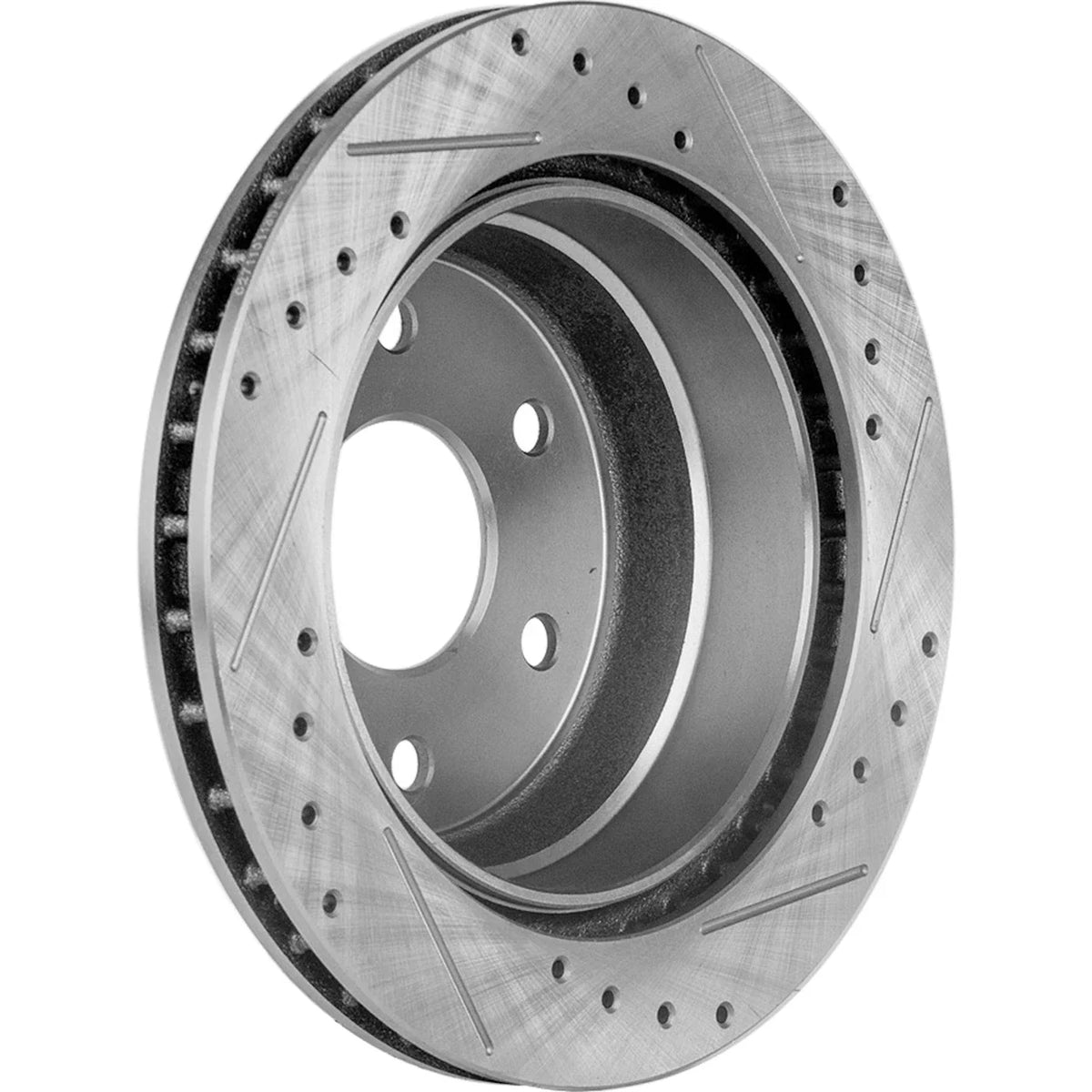 Cross-drilled Brake Disc Set for Rear of Chevrolet Silverado 1500 (2001–2005)