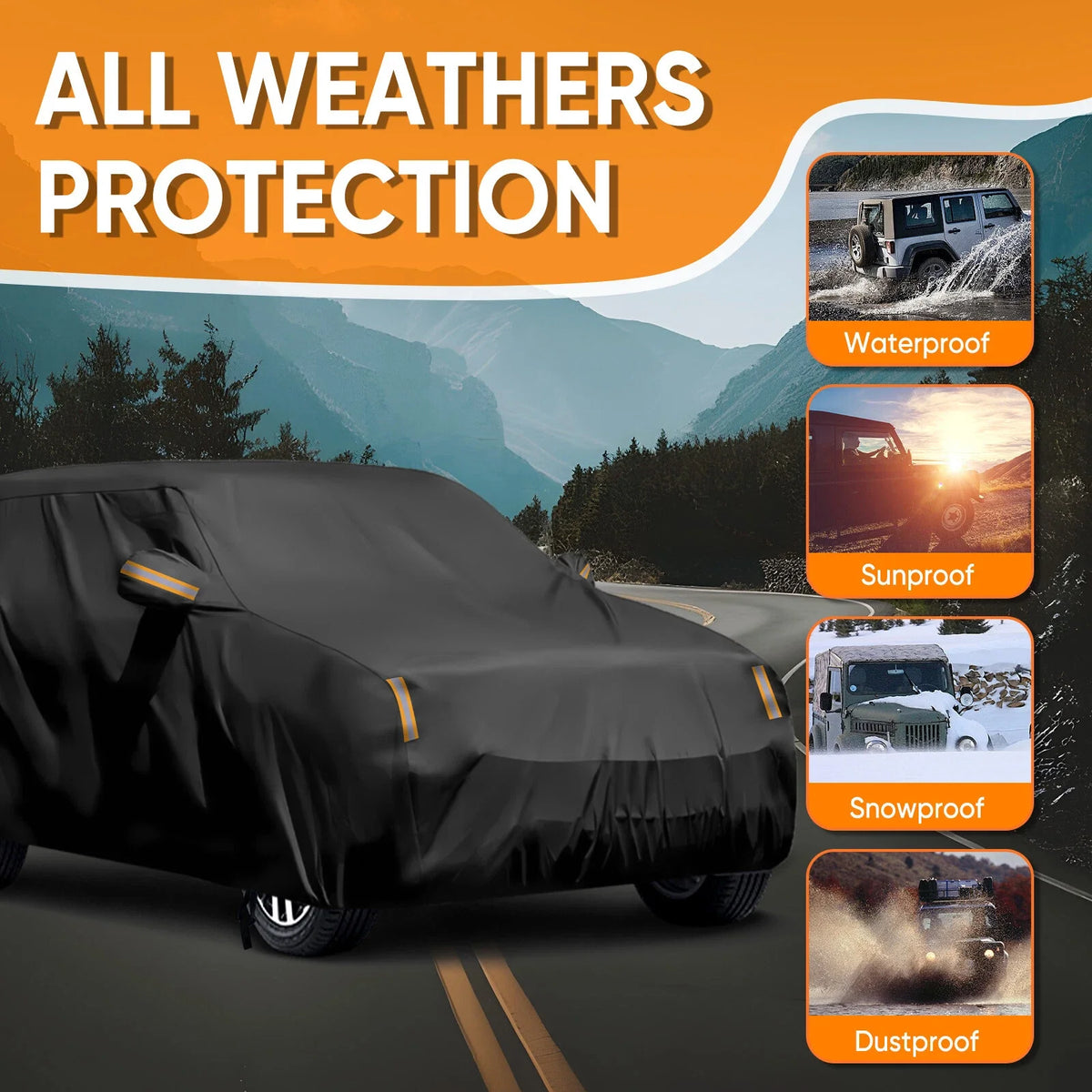 2XL Car Cover for Chevrolet Trailblazer EXT (2002–2009) - Dust UV Snow Waterproof