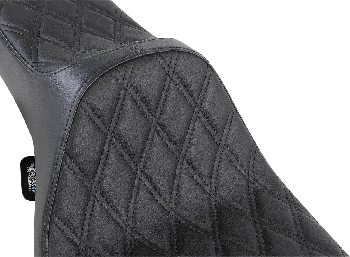 Black Predator III Seat - Extended Reach for Harley Davidson 2000-2023
