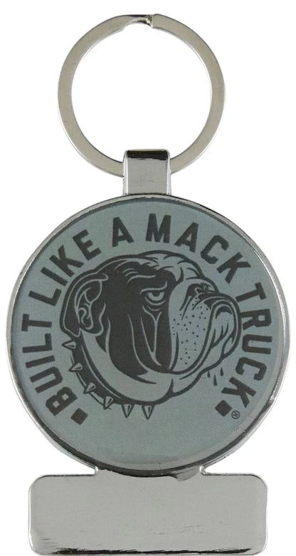 Circle Keychain Tag in Metal for Mack Trucks