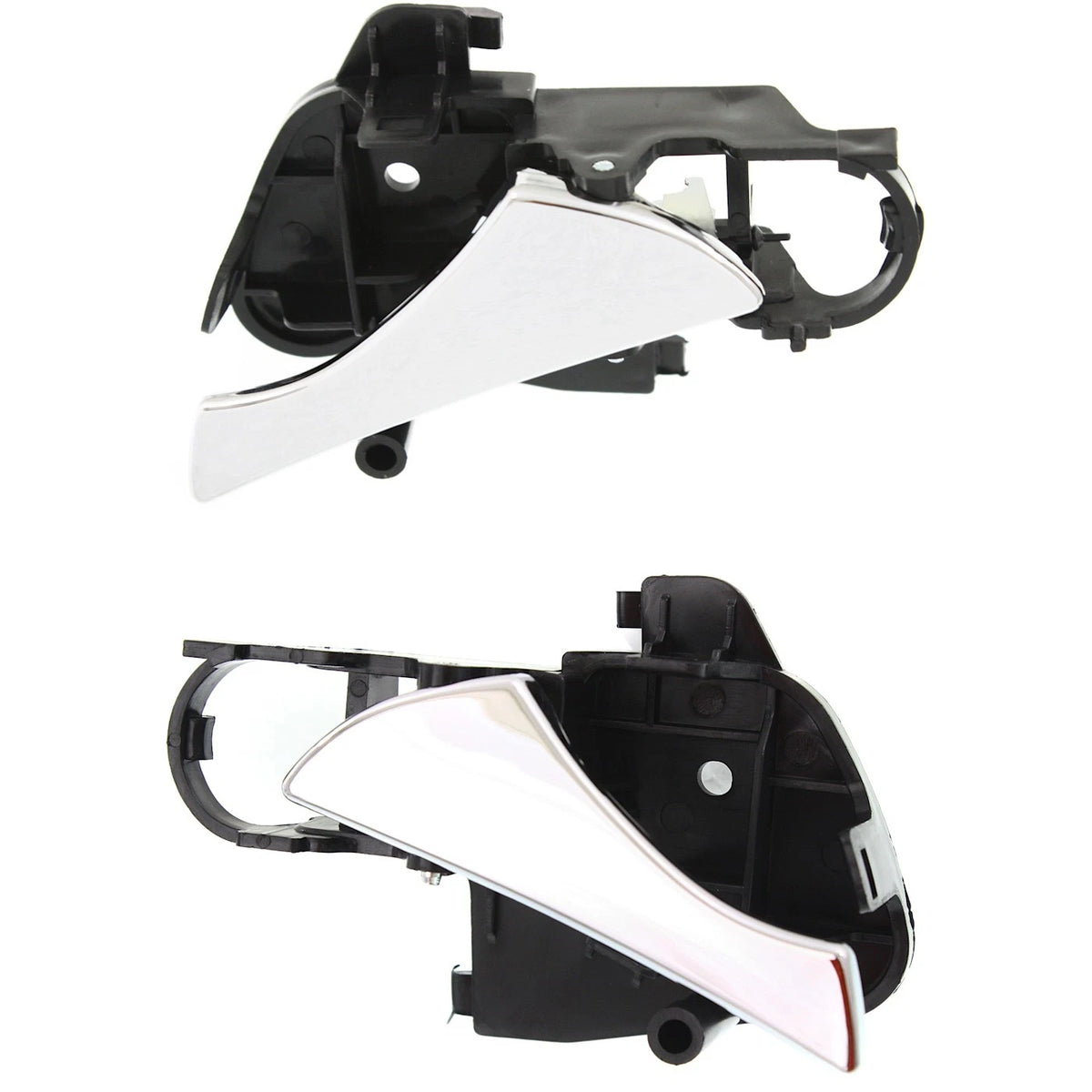 Set of 2 Interior Door Handles for Daewoo Nubira (1999–2002) Chrome Plastic