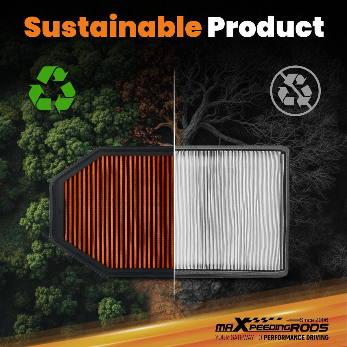 Engine Air Filter 3.8L for Jeep Wrangler (2007–2011) 53034018AE