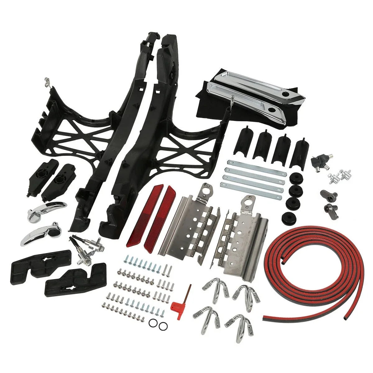 One Touch Opening Latch System for Saddlebags on Harley Touring 2014-2024
