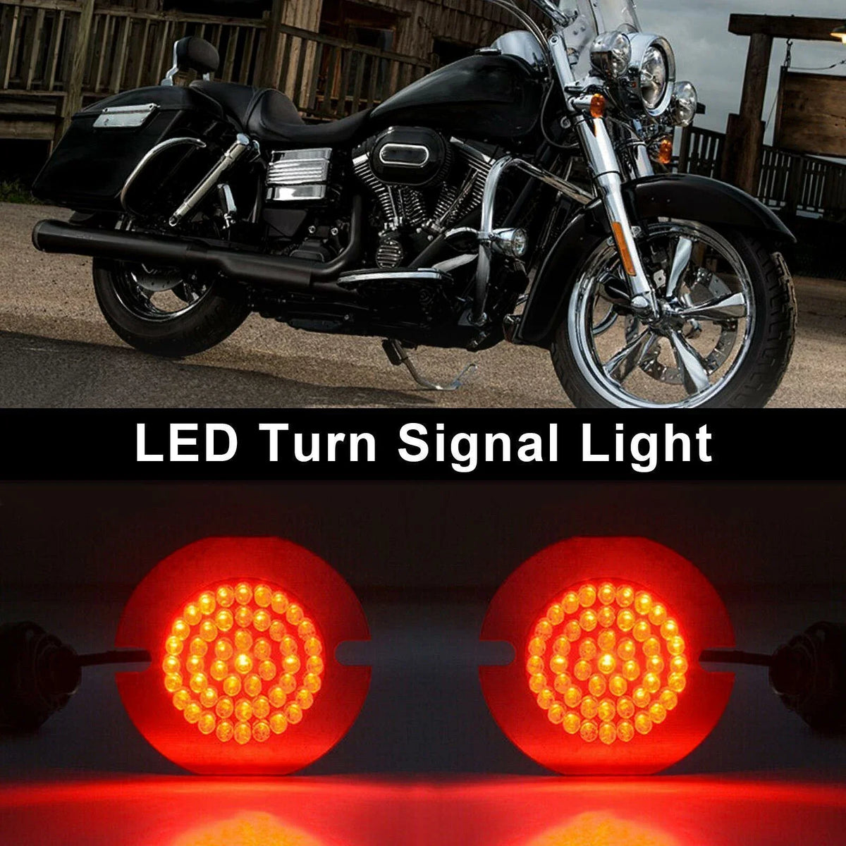 LED Turn Signal Light Bulbs 1156 (2X) for Harley Touring Road King