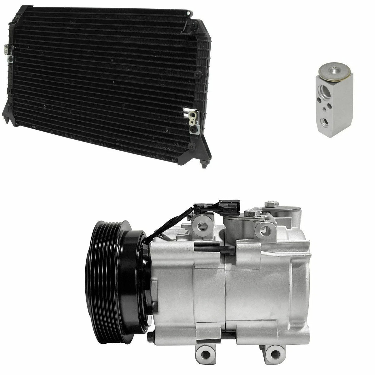 A C Compressor Kit With Condenser for Hyundai Sonata 2.7L (2004–2005)