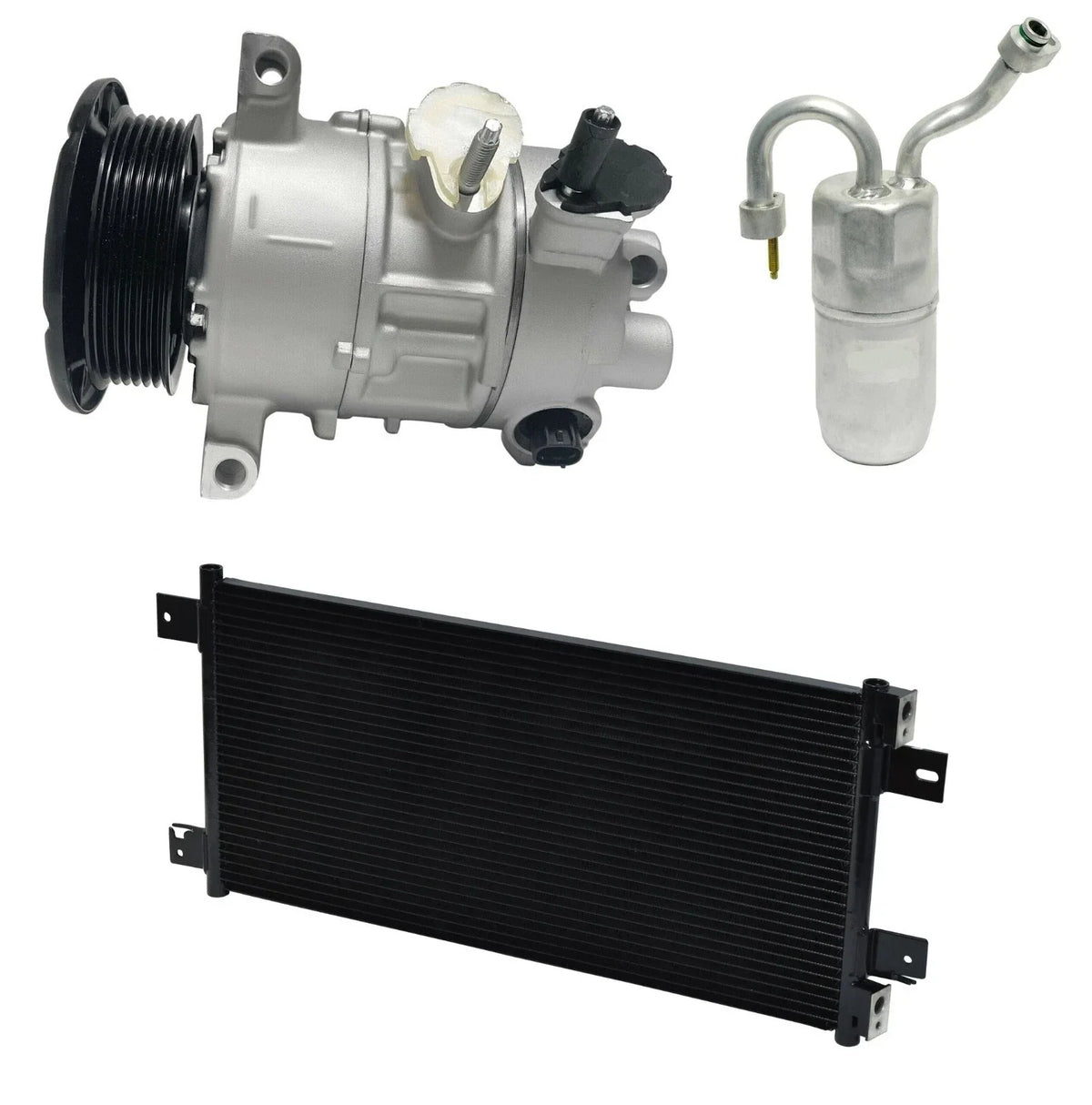 AC Compressor Kit With Condenser for Dodge Caliber 2.0L 2.4L (2008–2012)