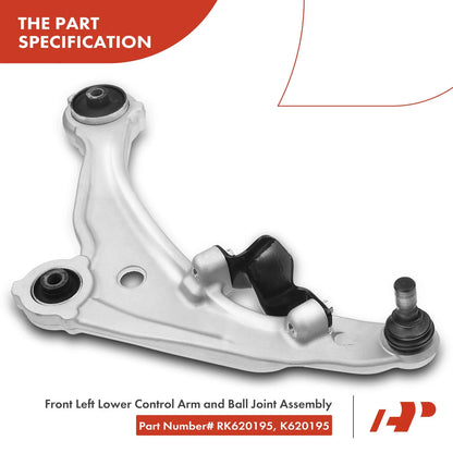 Front Control Arm Assembly & Tie Rods Set for Nissan Altima (2007-2013)