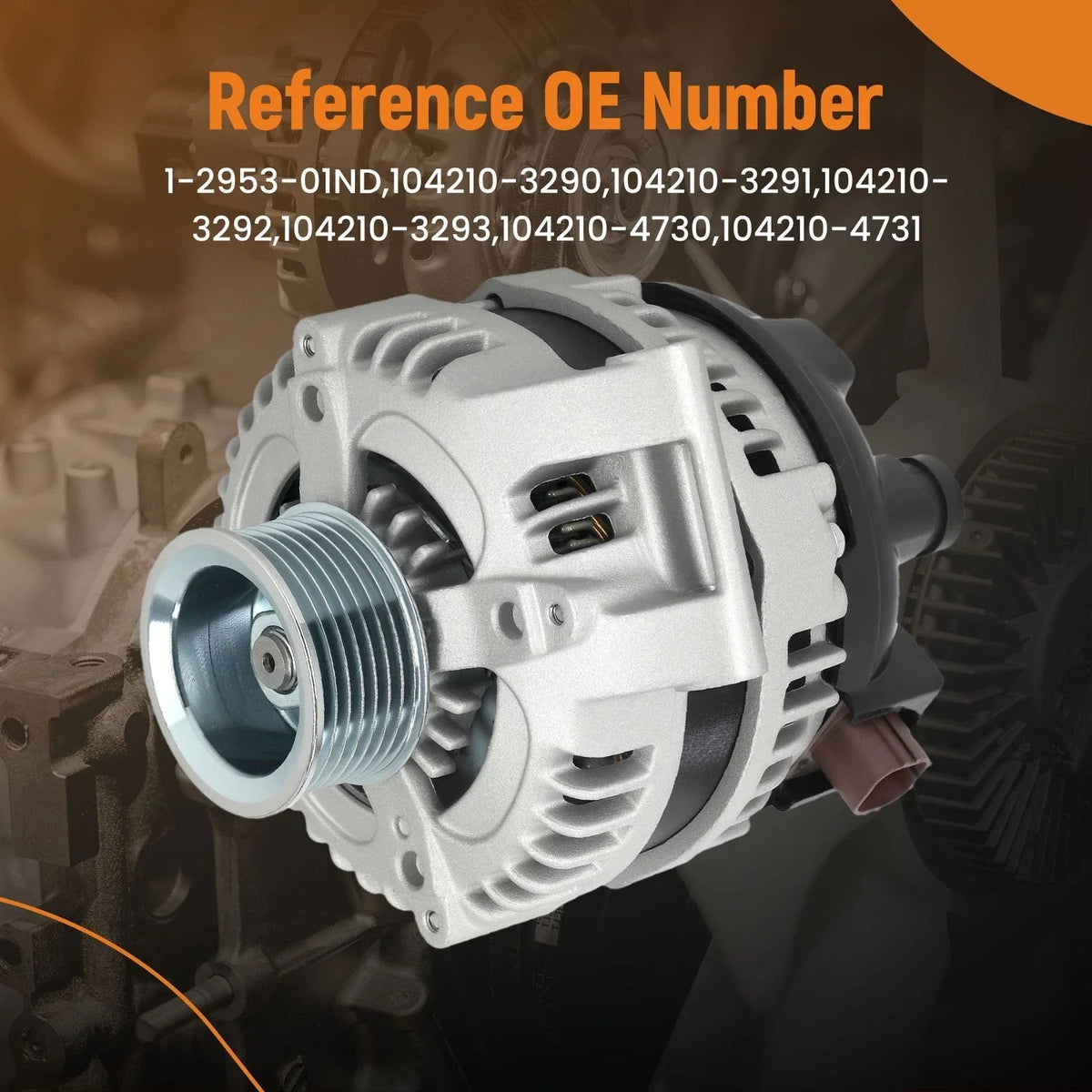 Front Alternator for Honda Element 2.4L (2003–2011) 105A 12V 31100-RTA-013