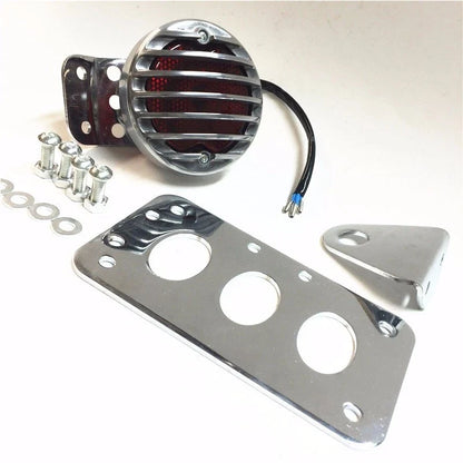 License Plate Holder Bracket Tail Light for Harley Softail (Chrome)