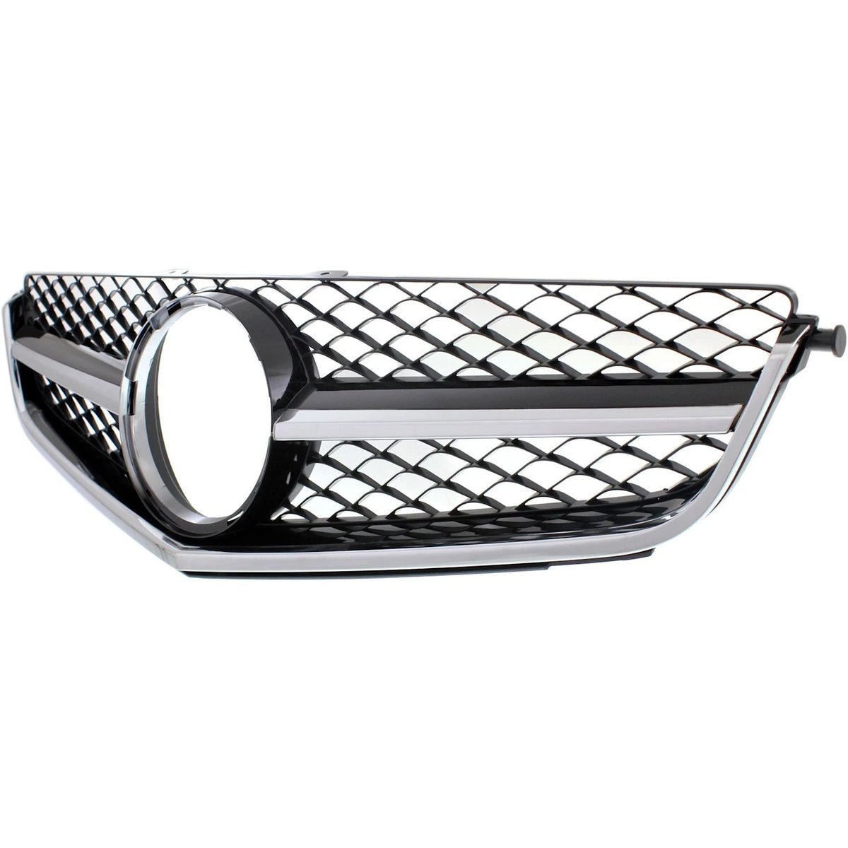 Grille for Mercedes Benz C63 AMG (2012–2014) Chrome Shell Black Insert