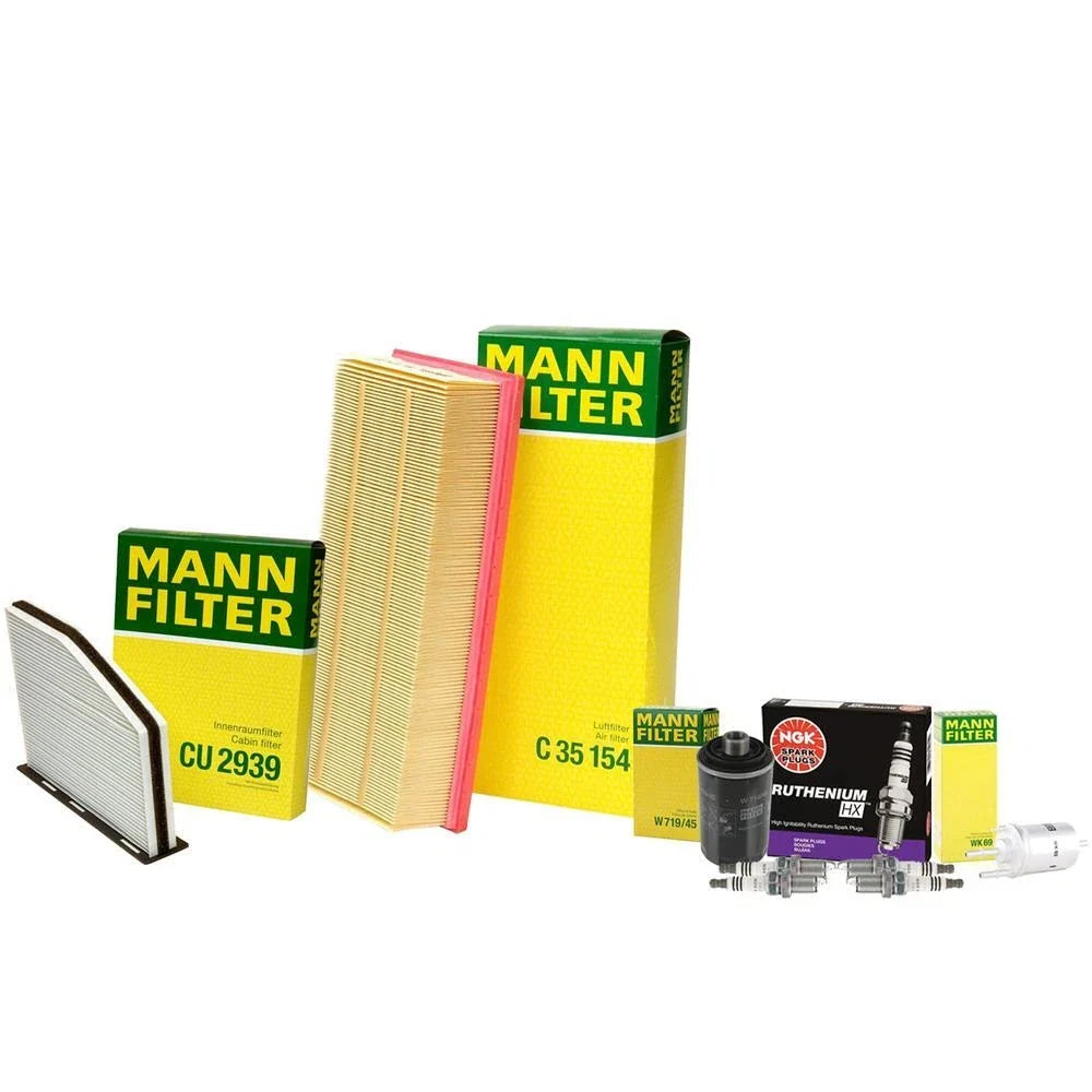 Tune Up Kit with Mann Filters & NGK Spark Plugs for Audi A3 VW GTI Jetta (2000–2023)
