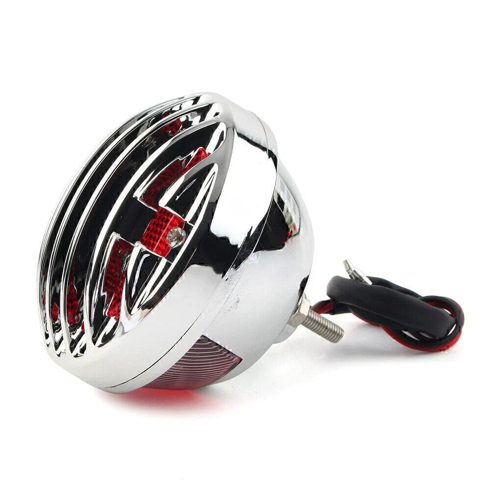 Chrome Brake Light Tail for Harley Rat Bobber Custom Chopper