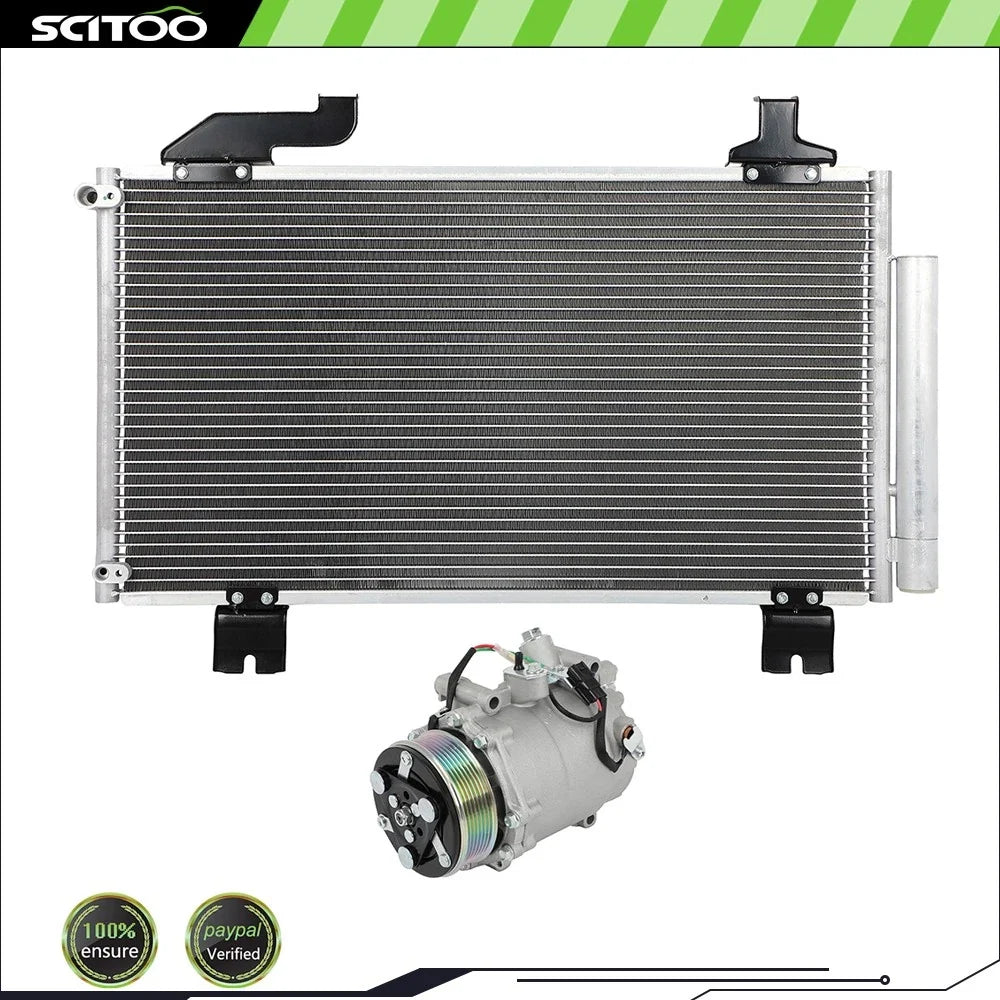 AC System Condenser & Compressor for Acura TSX 2009-2014