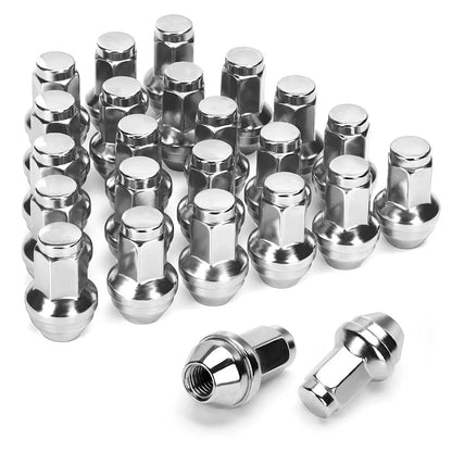 Chrome Lug Nuts (Set of 24) for 2006-2008, 2010 Lincoln Mark LT