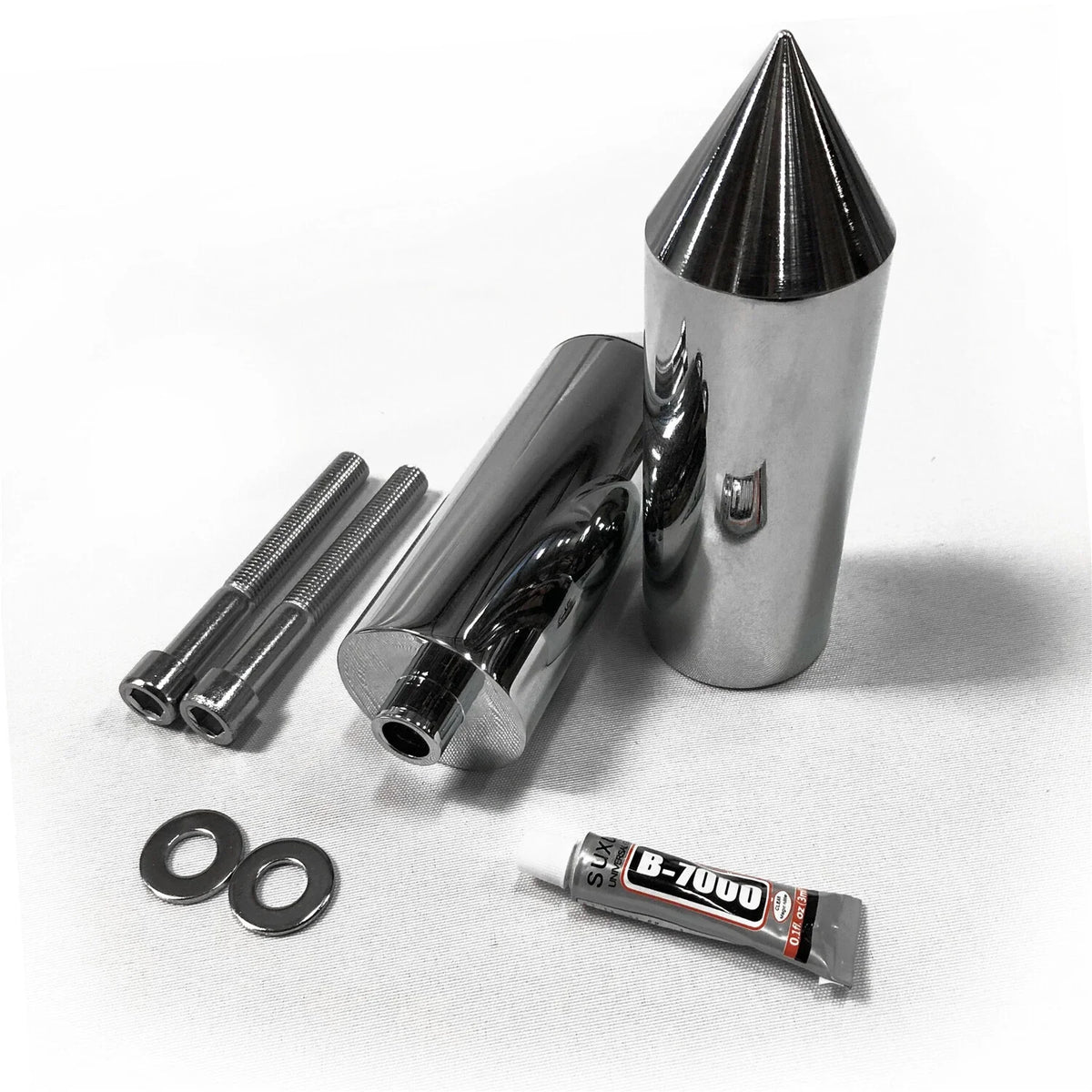 Chrome Spike Extended Frame Slider Protector for Yamaha YZF 600R (1996–2007)