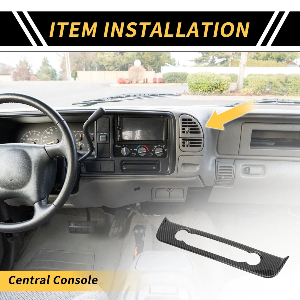 Carbon Fiber Navigation Adjustment Button Panel for Ford Maverick (2022–2024)