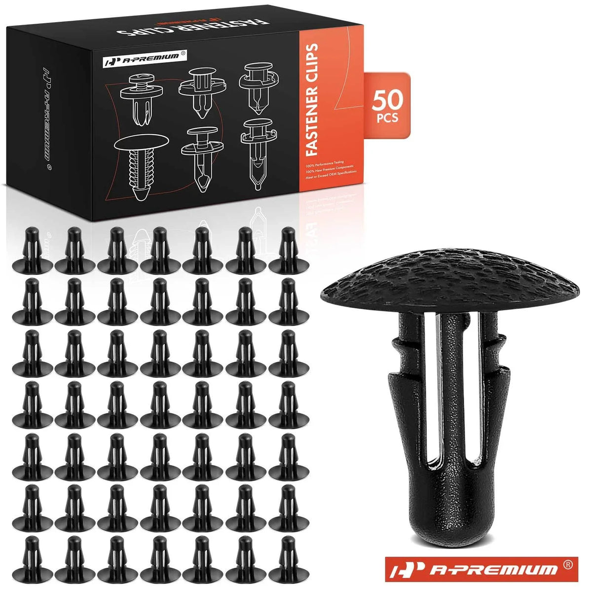 50Pcs 6mm Nylon Retainer Clips for Nissan Sentra Versa (2010–2020)
