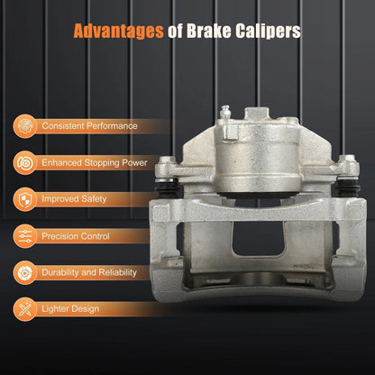 Front Pair Brake Calipers for 2002-2007 Buick Rendezvous w/ Bracket