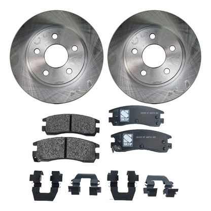Rear Brake Disc and Pad Kit - Semi-Metallic for Pontiac Bonneville 2000-2005