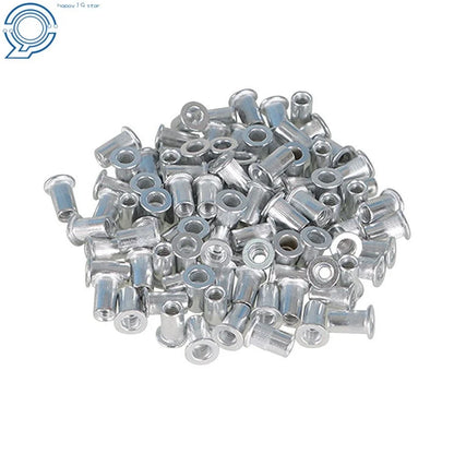 Universal Rivet Nut Insert Kit - 100 Nutserts (10-24 Size)