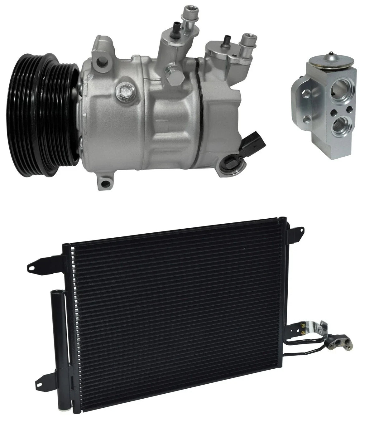 AC Compressor Kit with Condenser for Volkswagen Golf 2.5L (2013–2013)