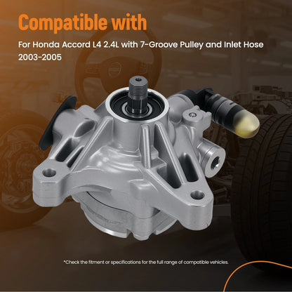 Power Steering Pump 2.4L for Honda Accord L4 2003-2005 56110-RAA-A01