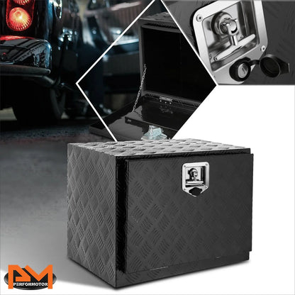 24"x18"x17.7" T-Bar Lock Tool Box - Diamond Tread Aluminum for Trucks