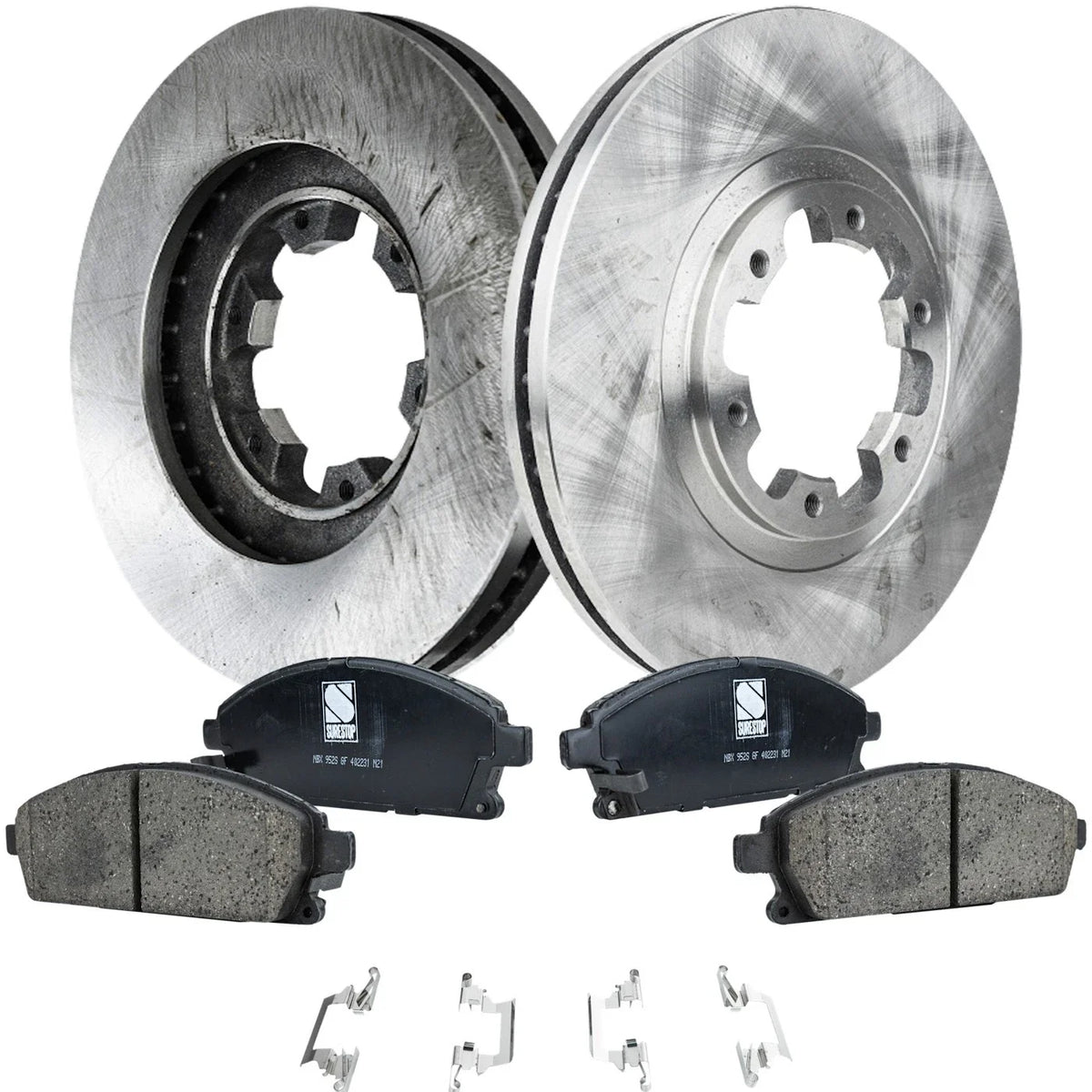 Front Brake Pad and Disc Set for Pathfinder 1998-2003