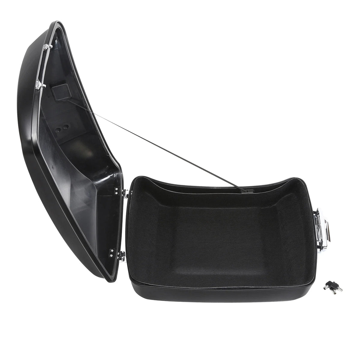 Matte Black Chopped Trunk Latch for Harley Touring Models 2014-2026