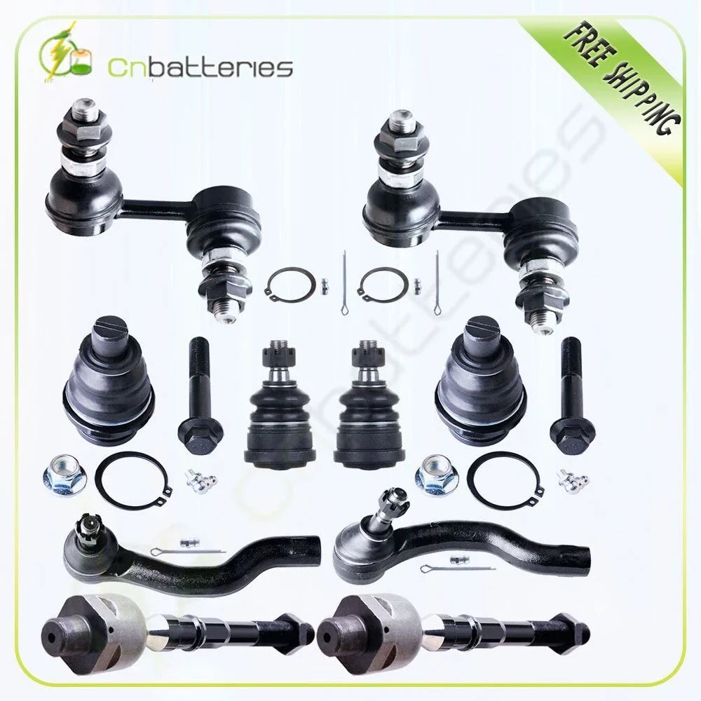 10pcs Tie Rod & Ball Joint Suspension Kit for Nissan Pathfinder 2005-2012