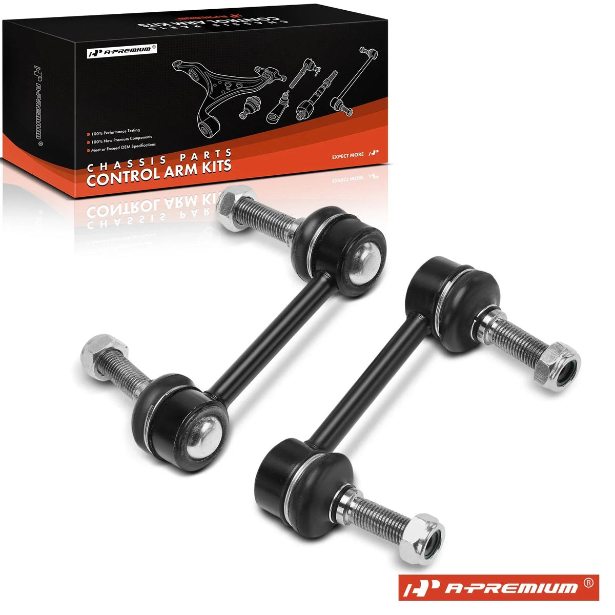 2X Front Sway Bar Link for Ford E-150 E-250 E-350 (2008–2014)