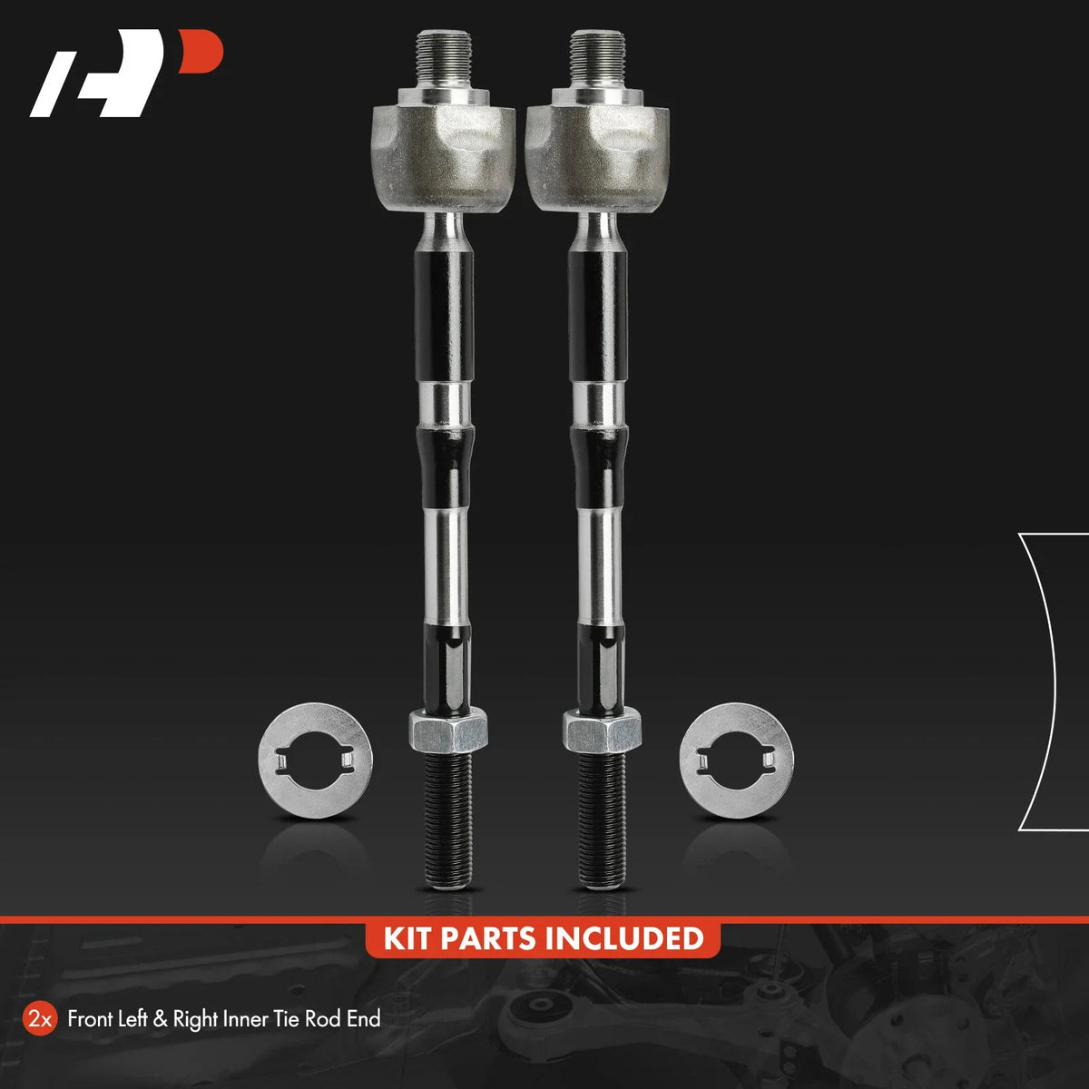 Front Inner Tie Rod End Pair for Nissan Rogue (2014-2020)