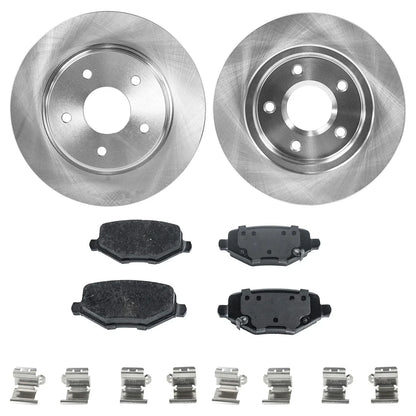 Brake Pad and Rotor Kit for Dodge Grand Caravan 2012-2016
