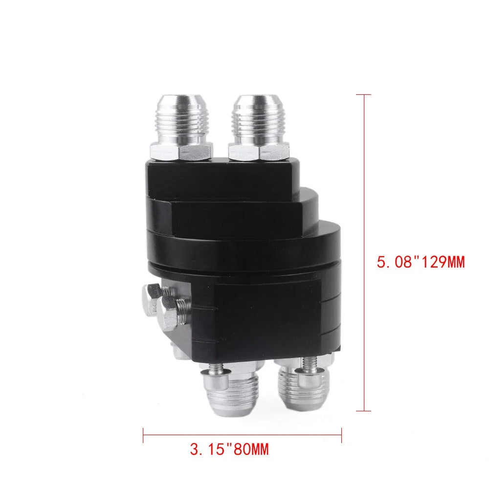 Oil Filter Relocation Kit with 10-AN10 Cooler Sandwich Plate Adapter
