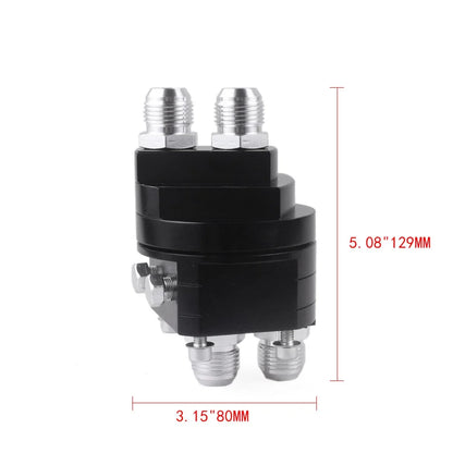 Oil Filter Relocation Kit with 10-AN10 Cooler Sandwich Plate Adapter