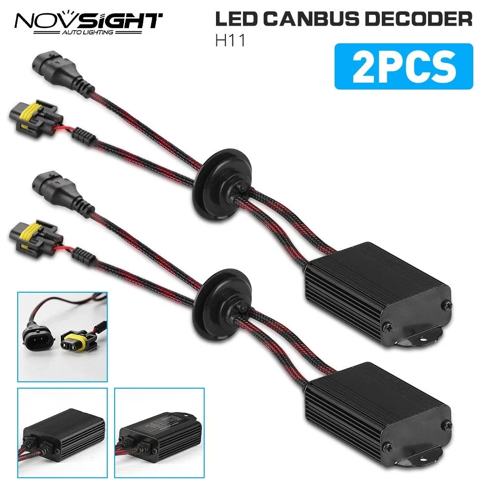H11 H8 H9 Resistor Decoder for LED Headlights, Universal Fit 2010–2023