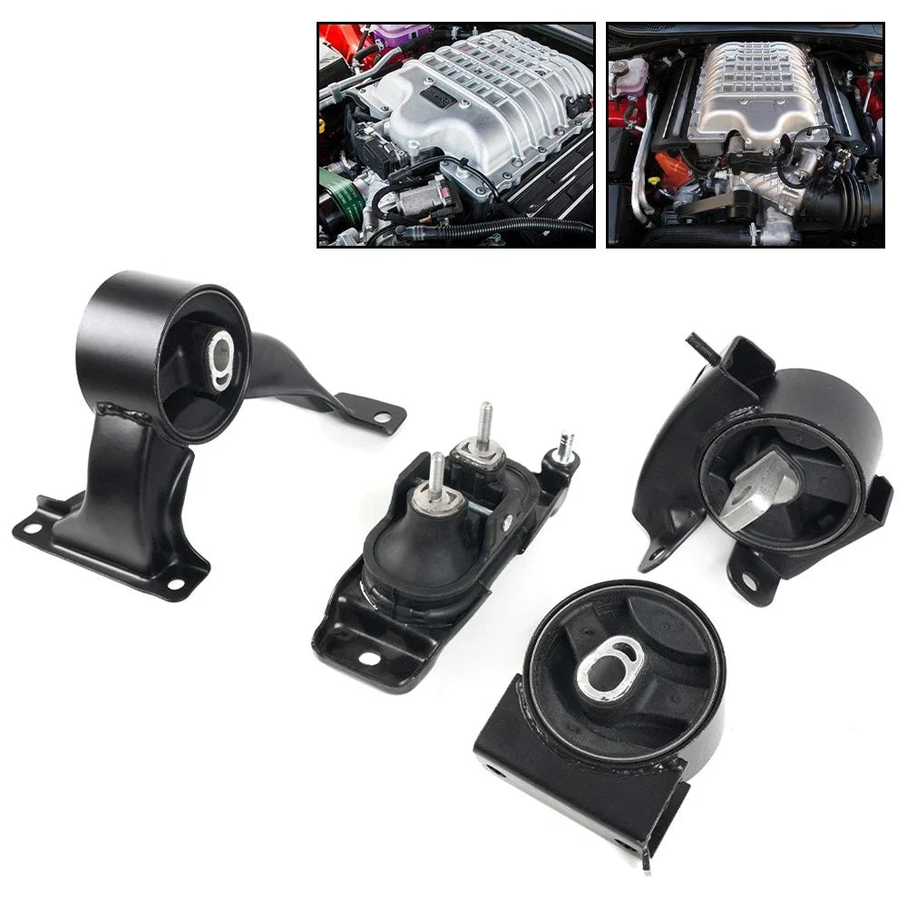 4X Engine Motor Transmission Mounts for Chrysler Town & Country, Ram C/V (2011–2016)