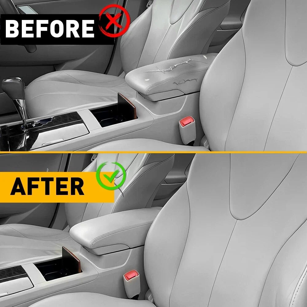 Armrest Cover for Center Console in Gray Leather - Toyota Camry 2007-2011