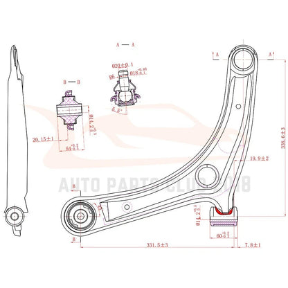 Lower Control Arm Ball Joints Kit for Mazda Tribute (2001–2004)