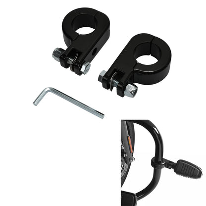 1.25" Foot Pegs for Harley Dyna & Sportster Highway Bars
