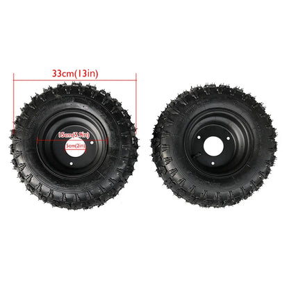 2X 6" Wheel Tire Rim Assembly for Go Kart Drift Trike ATV Quad Bike