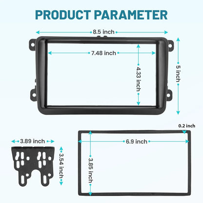 Wire Harness and 2 DIN Stereo Install Dash Kit for VW GLI GTI 2006-2014