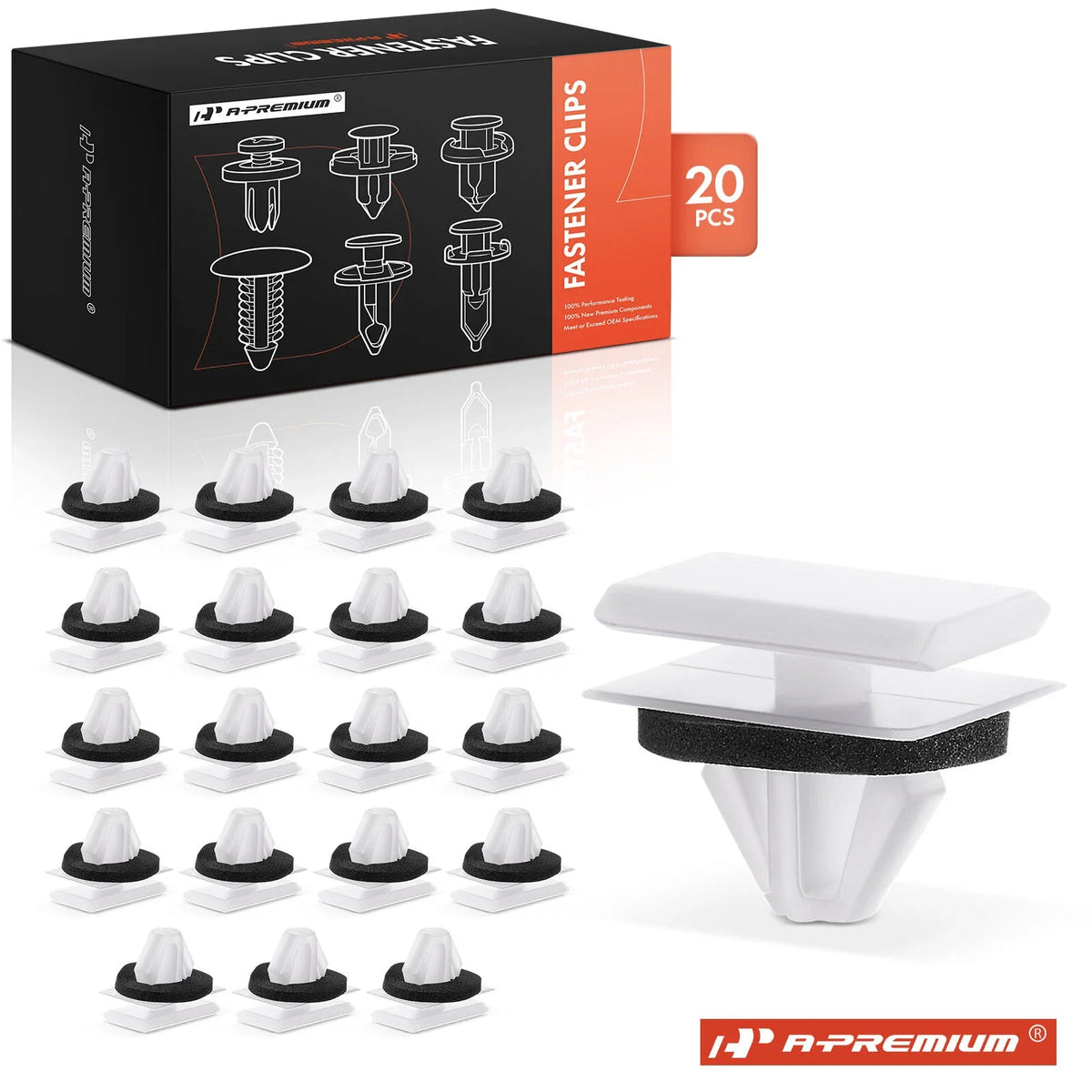 20Pcs Nylon Rocker Molding Clips for Ford